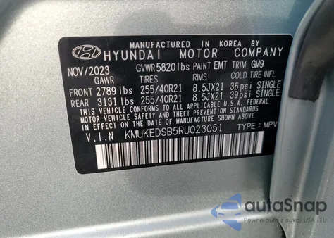 2024 Genesis Gv60 Performance z USA, uszkodzony, nr VIN KMUKEDSB5RU023051